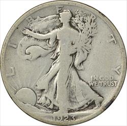 1923-S Walking Liberty Silver Half Dollar VG Uncertified