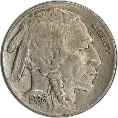 1936-D Buffalo Nickel EF Uncertified