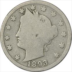1893 Liberty Nickel G Uncertified