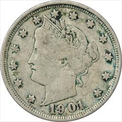 1901 Liberty Nickel VF Uncertified