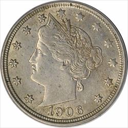 1906 Liberty Nickel AU Uncertified