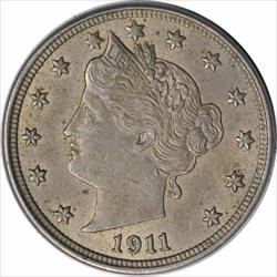 1911 Liberty Nickel AU Uncertified