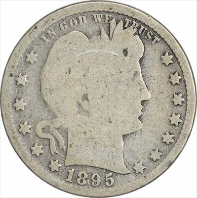 1895 Barber Silver Quarter G Uncertified