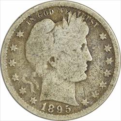 1895-S Barber Silver Quarter G Uncertified
