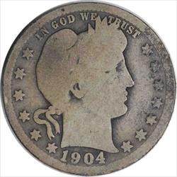 1904-O Barber Silver Quarter G Uncertified