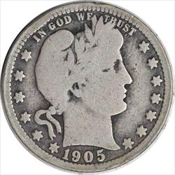 1905-O Barber Silver Quarter G Uncertified