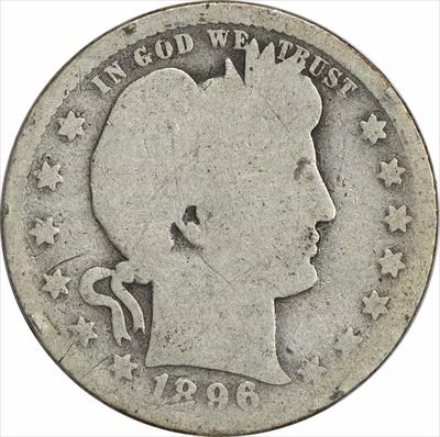 1896-O Barber Silver Quarter AG+ Uncertified
