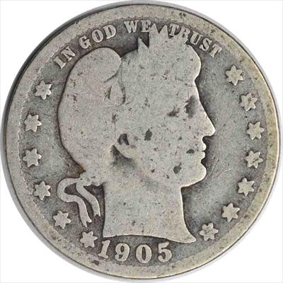 1905-S Barber Silver Quarter AG Uncertified