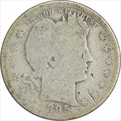 1895-S Barber Silver Quarter AG Uncertified
