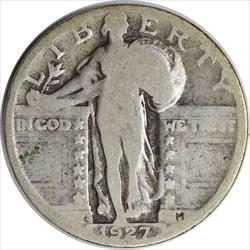 1927-S Standing Liberty Silver Quarter G Uncertified
