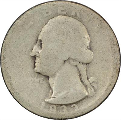 1932-D Washington Silver Quarter AG Uncertified