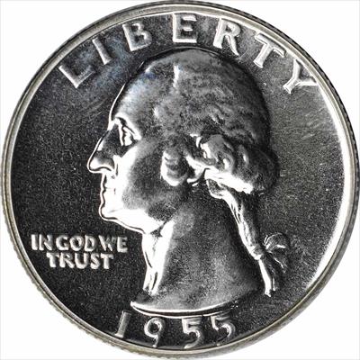 1955 Washington Silver Quarter PR65 Uncertified