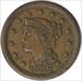 1852 Large Cent Choice EF Uncertified