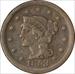 1853 Large Cent VF Uncertified