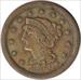1854 Large Cent Choice EF Uncertified