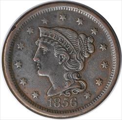 1856 Large Cent EF Uncertified