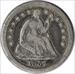 1857-O Liberty Seated Silver Half Dime F Uncertified