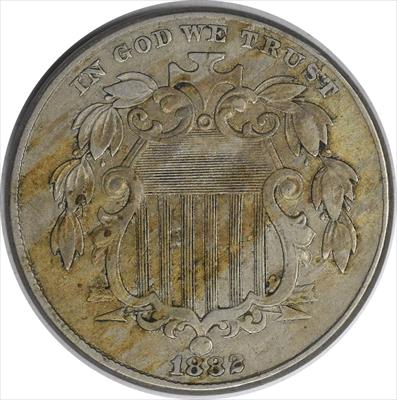 1882 Shield Nickel EF Uncertified