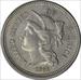 1868 Three Cent Nickel AU58 Uncertified