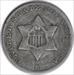 1852 Three Cent Silver F Uncertified