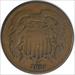 1869 Two Cent Piece VG Uncertified