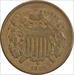 1868 Two Cent Piece VF Uncertified