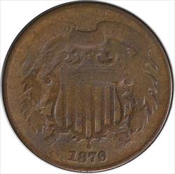 1870 Two Cent Piece G Uncertified