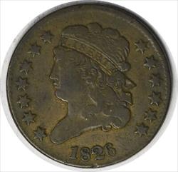 1826 Half Cent VF Uncertified #105
