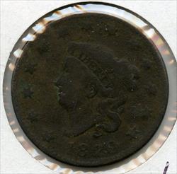 1820 Large Date Coronet Head Large Cent US Coin Philadelphia Mint LH005