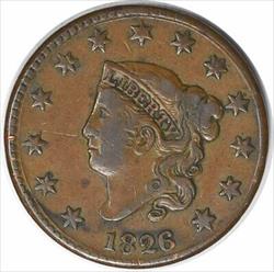 1826 Large Cent VF Uncertified #1257