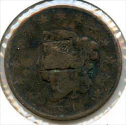 1831 Coronet Head Large Cent Penny - Cull - CA932