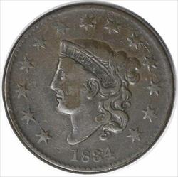 1834 Large Cent VF Uncertified #157