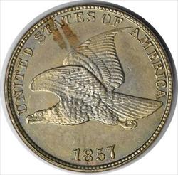 1857 Flying Eagle Cent Choice BU Uncertified #228
