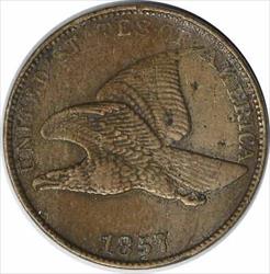 1857 Flying Eagle Cent EF Uncertified #1050