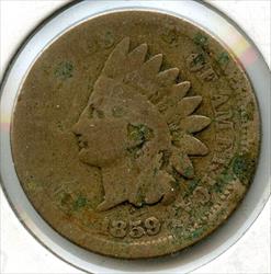 1859 Indian Head Cent Penny - Cull - CC92