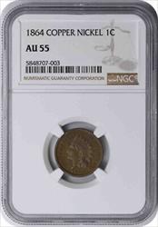 1864 Indian Cent Copper Nickel  NGC