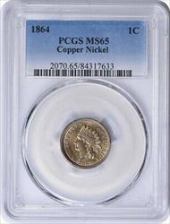 1864 Indian Cent Copper Nickel  PCGS (CAC)