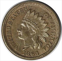 1864 Indian Cent Copper Nickel AU Uncertified #931