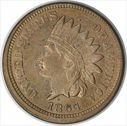 1864 Indian Cent Copper Nickel Choice BU Uncertified #235