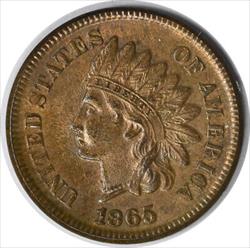 1865/1865 Indian Cent S-6 Choice BU+ Uncertified #1034