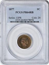 1877 Indian Cent RB PCGS