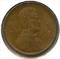 1909 Lincoln Wheat Cent Penny - Philadelphia Mint - CA256