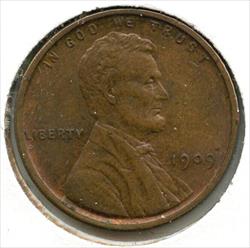 1909 VDB Lincoln Wheat Cent Penny - Philadelphia Mint - CA257