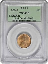 1909-S Lincoln Cent RD PCGS