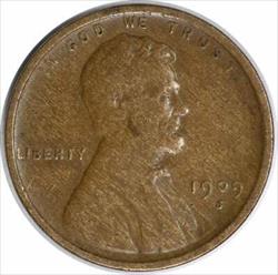 1909-S Lincoln Cent VF Uncertified #1265