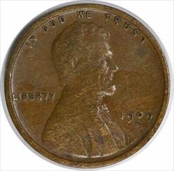 1909-S Lincoln Cent VF Uncertified #333