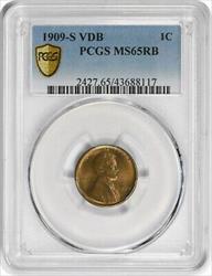 1909-S VDB Lincoln Cent RB PCGS