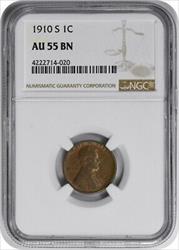 1910-S Lincoln Cent BN NGC