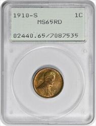 1910-S Lincoln Cent RD PCGS