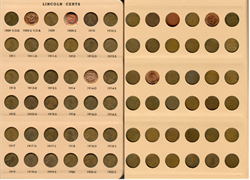 Lincoln Cents 1909-2006 Dansco Album Collection 244 Coins Wheat Memorial - JN713